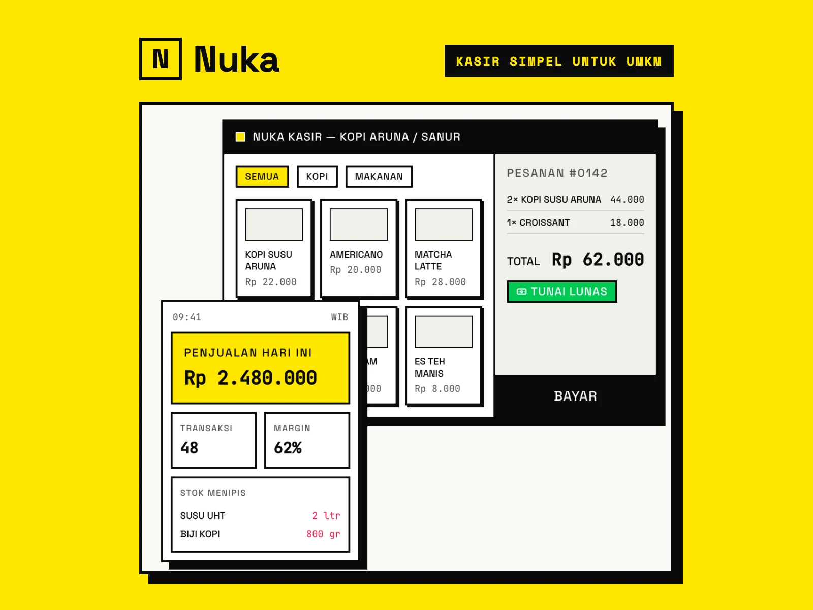 Nuka — Aplikasi oleh Artyupit Studio